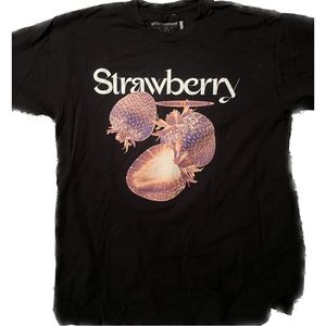 At The Moment Strawberry T-Shirt - Black, Size L